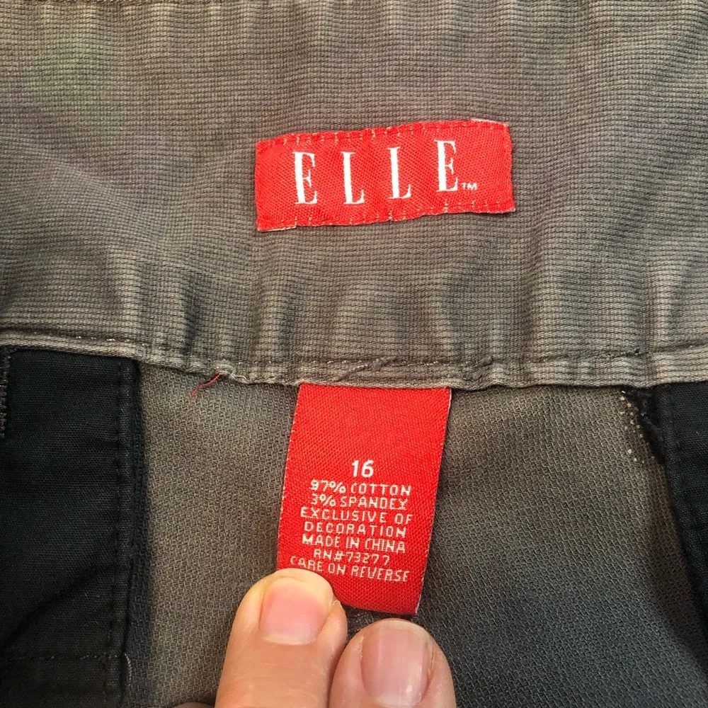 Elle Trouser Pant Low Rise Back Pockets Softy Distressed - Picture 5 of 8